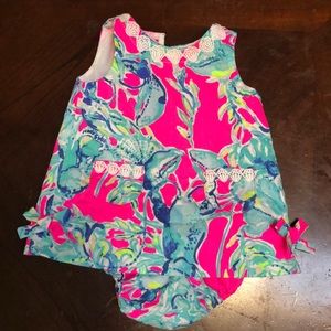 Lily Pulitzer lobster dress. 6-12 months